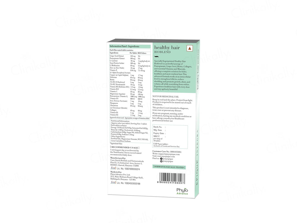 Epique Integra Healthy Hair Bioblend Nutraceutical Tablet