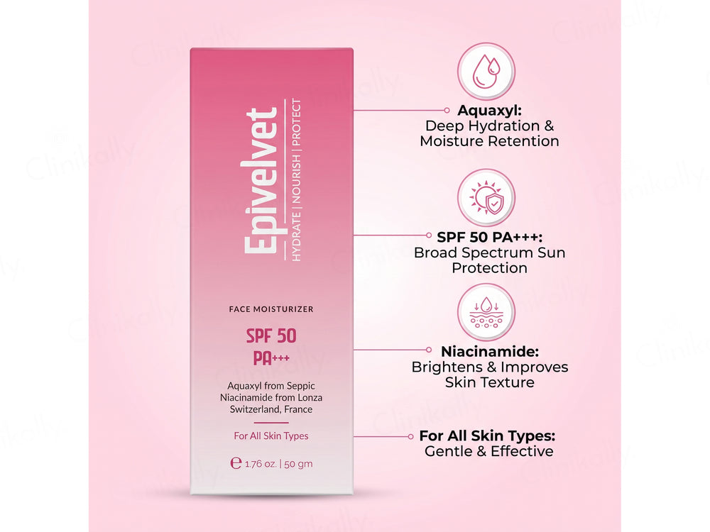Epivelvet Face Moisturizer SPF 50 PA+++