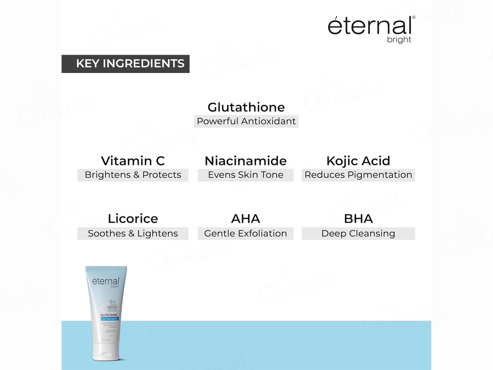 Eternal Bright C Glutathione Glo Radiance Face Wash