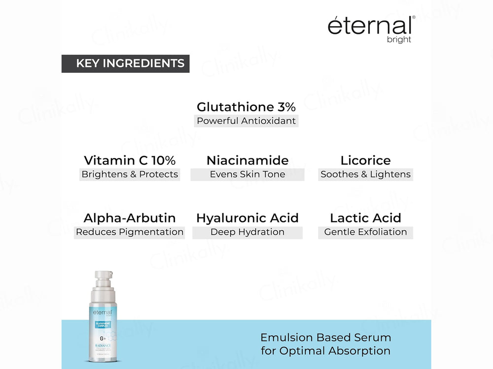 Eternal Bright Glutathione Complex G+ Radiance Skin Brightening Serum