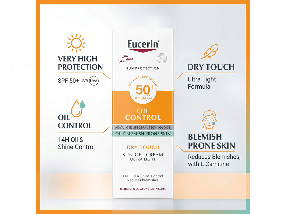 Eucerin Oil Control Dry Touch Ultra Light Sun Gel-Cream Sunscreen SPF 50+