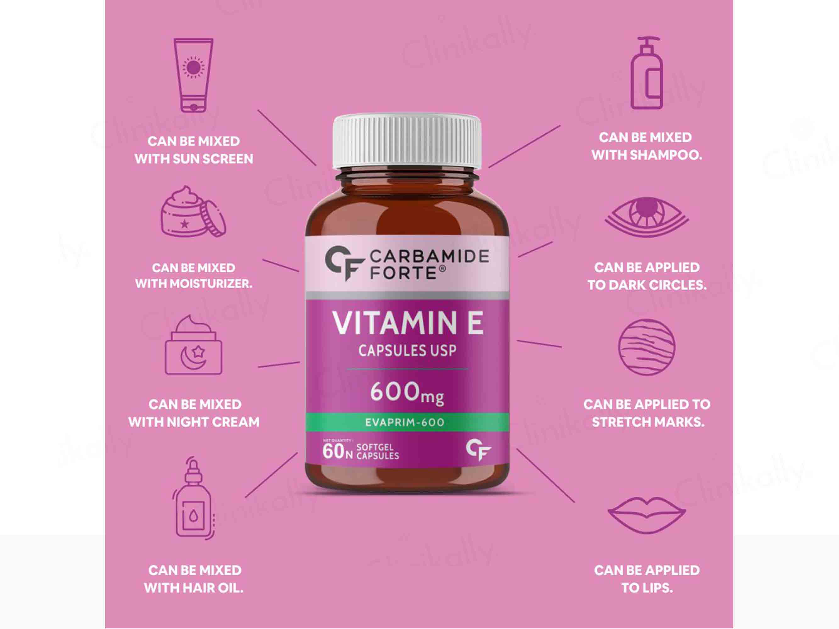 Carbamide Forte Vitamin E 600mg Capsule