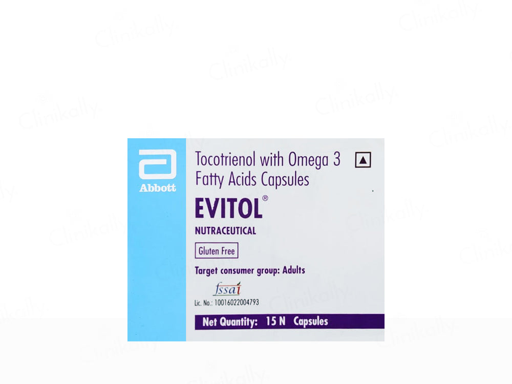 Evitol Tocotrienol Nutraceutical Capsule