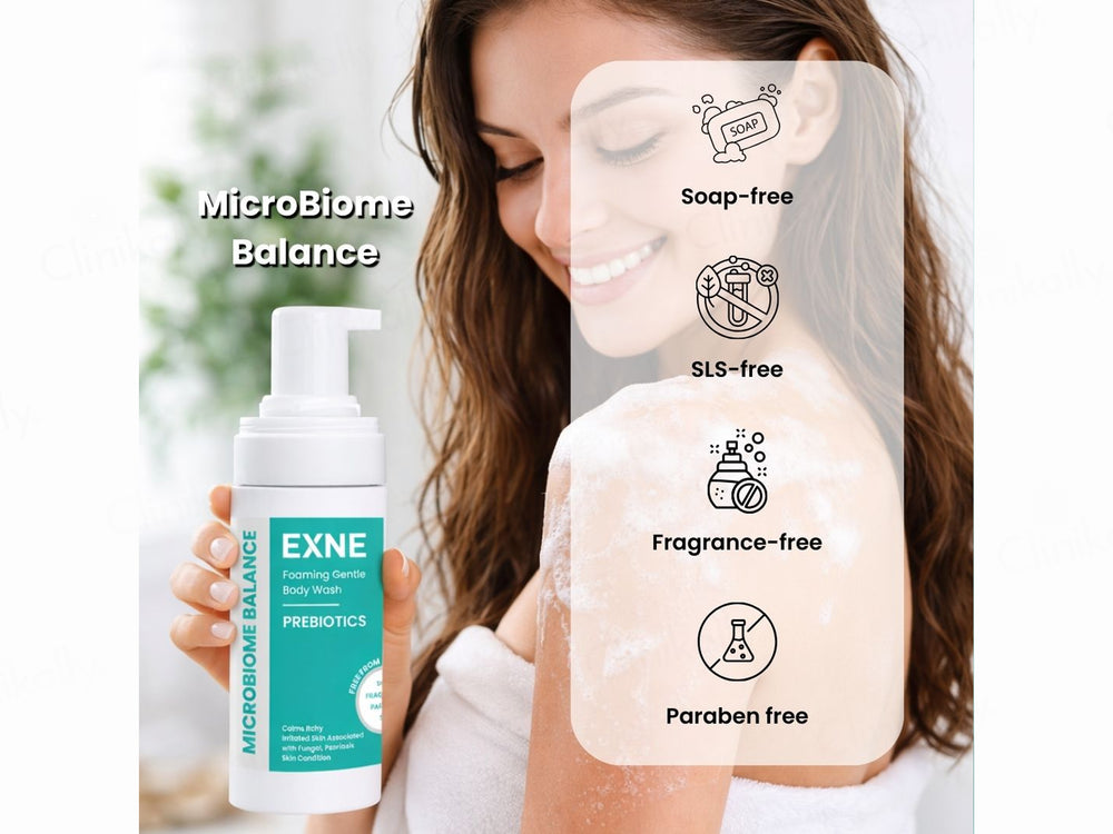Exne Prebiotics Soothing & Hydrating Foaming Gentle Body Wash