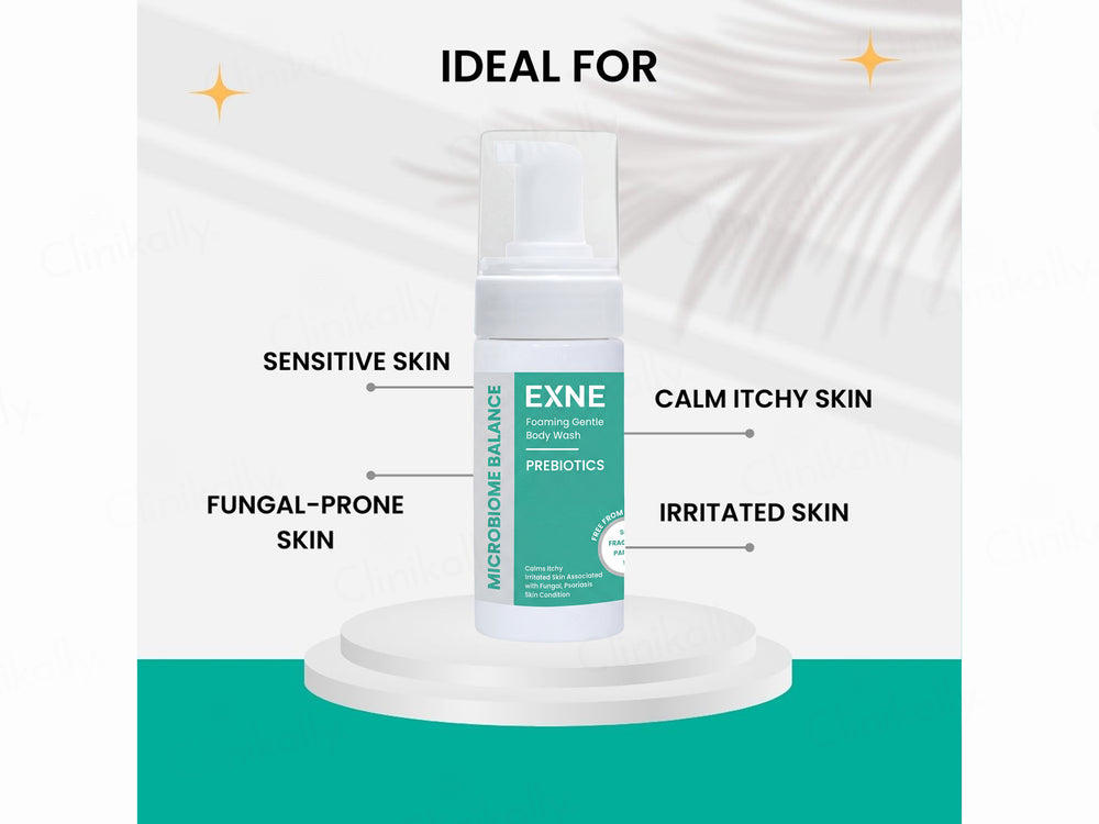 Exne Prebiotics Soothing & Hydrating Foaming Gentle Body Wash