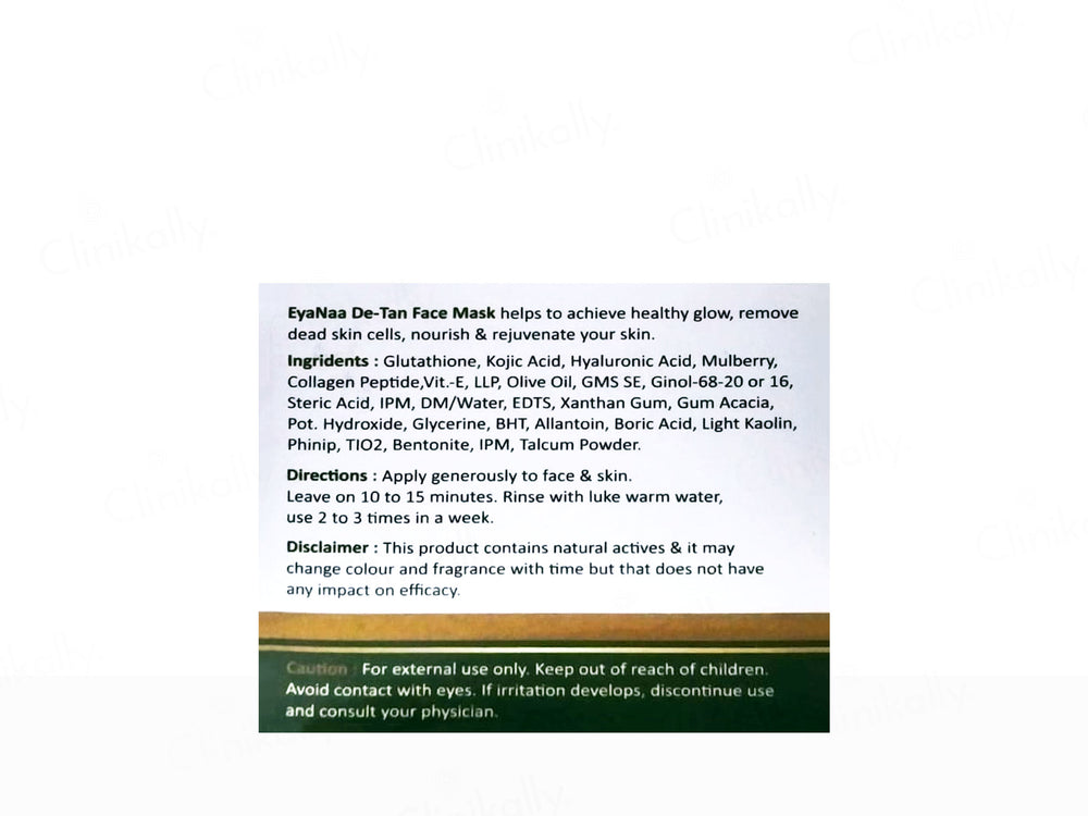Eyanaa De-Tan Face Masque