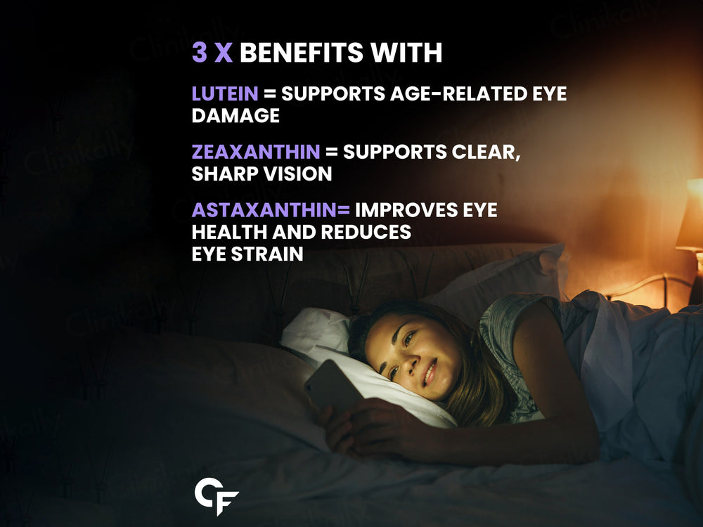 Carbamide Forte Eye Care Gummies With Lutein, Astaxanthin & Zeaxanthin - Cranberry Flavour