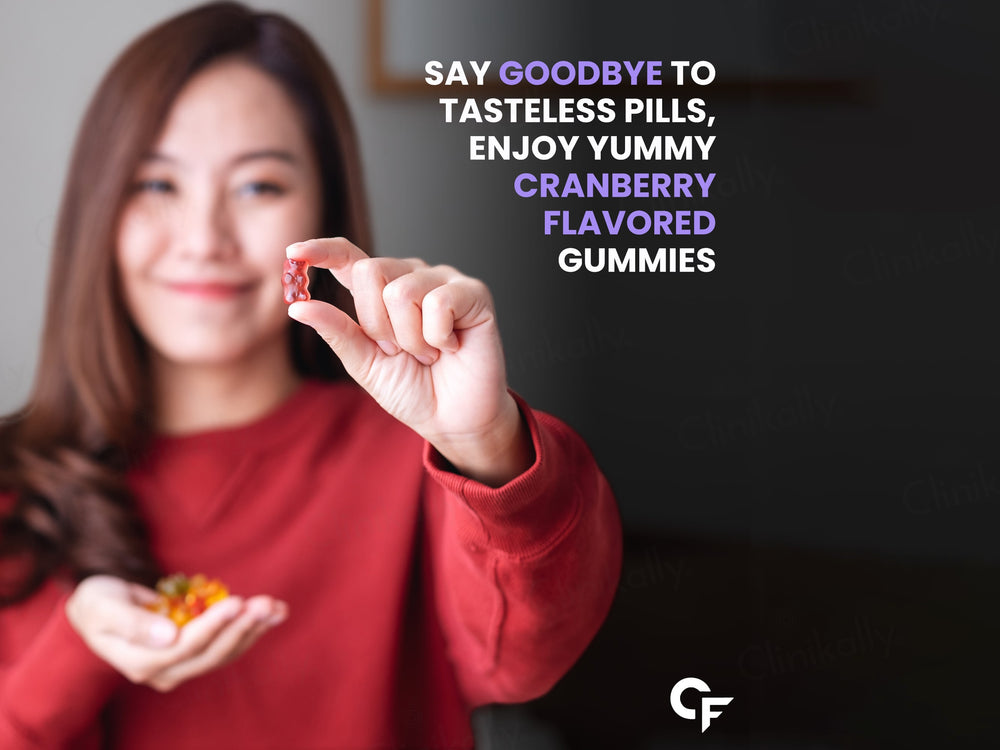 Carbamide Forte Eye Care Gummies With Lutein, Astaxanthin & Zeaxanthin - Cranberry Flavour