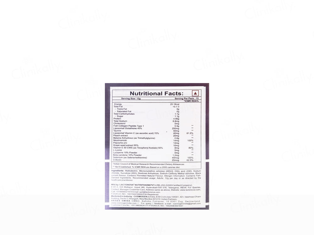 Faher Youngin Marine Collagen Peptide Powder - Black Currant Flavor