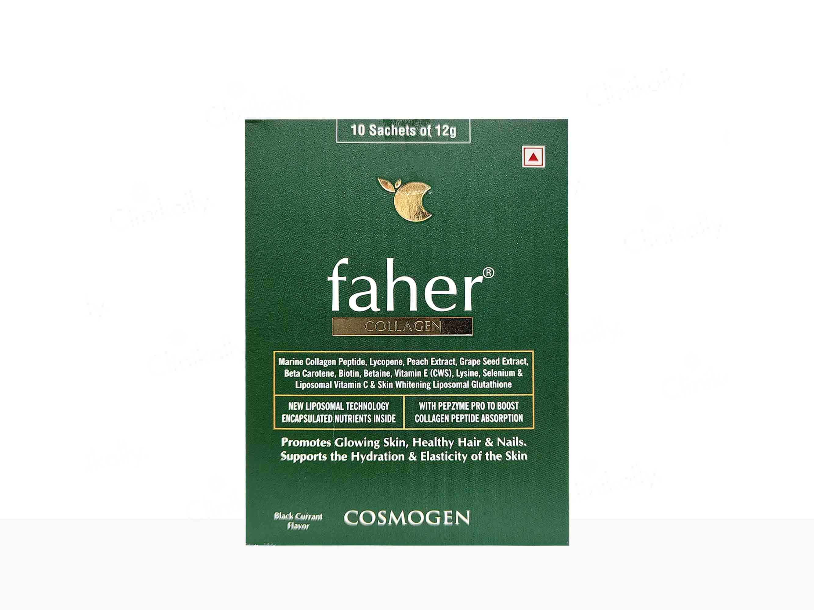Faher Collagen For Glowing Skin, Healthy Hair, & Nails Black Current Flavour