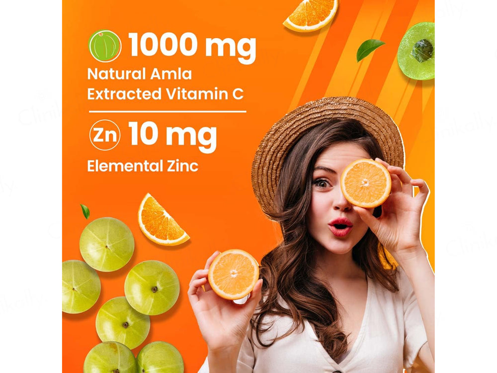 Fast&Up Charge Natural Vitamic C Effervescent Tablet - Fizzy Orange Blast Flavour