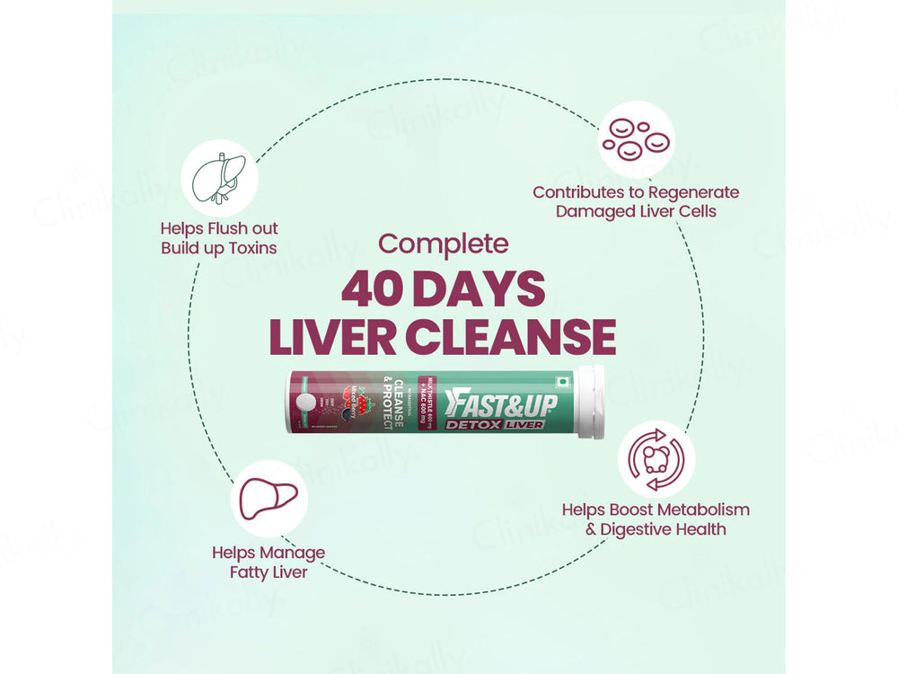 Fast&Up Liver Detox Effervescent Tablet - Mixed Berry Flavour