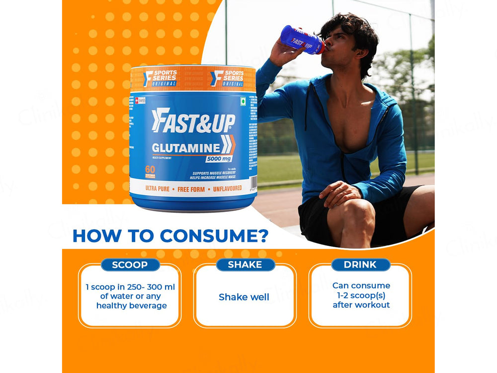 Fast&Up Glutamine 500mg Nutraceutical Powder