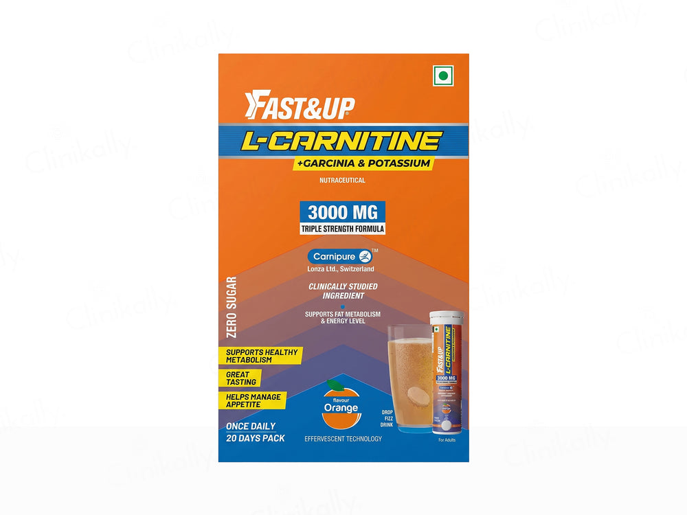 Fast&Up L-Carnitine 3000mg Zero Sugar Effervescent Tablet