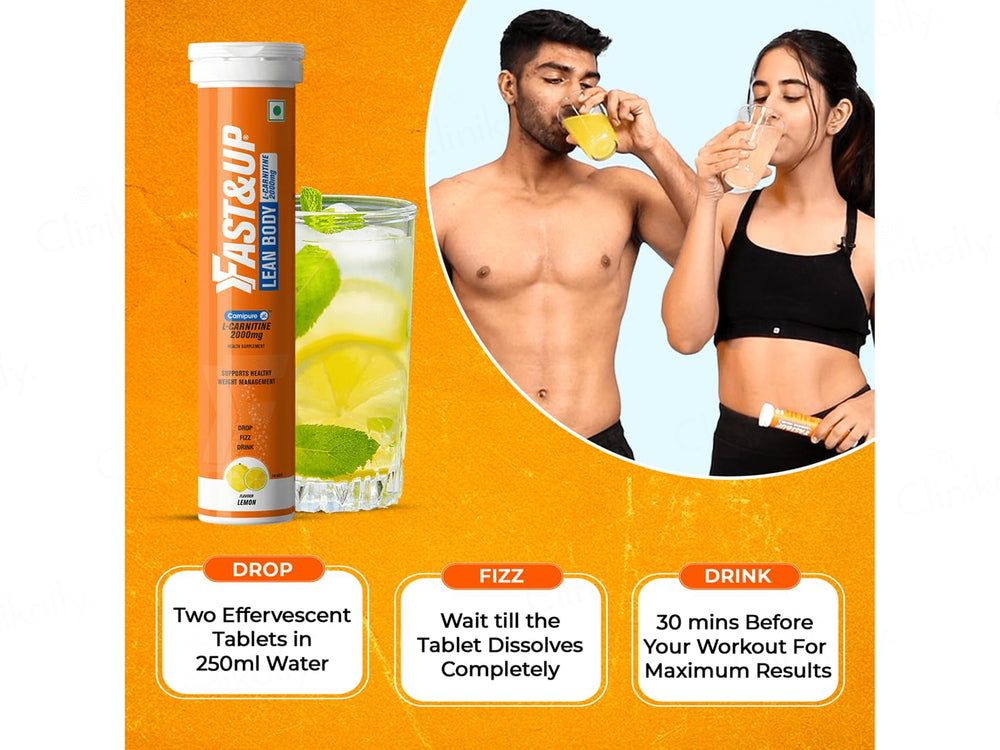 Fast&Up Lean Body L-Carnitine 2000mg Effervescent Tablet