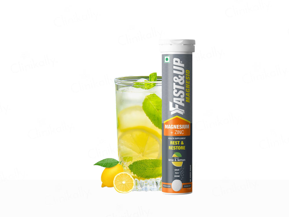 Fast&Up Magnesio Effervescent Tablet - Lime & Lemon Flavour