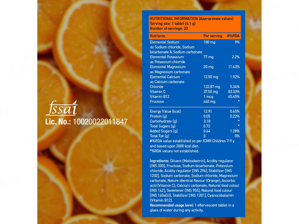Fast&Up Reload Instant Electrolyte Effervescent Tablet