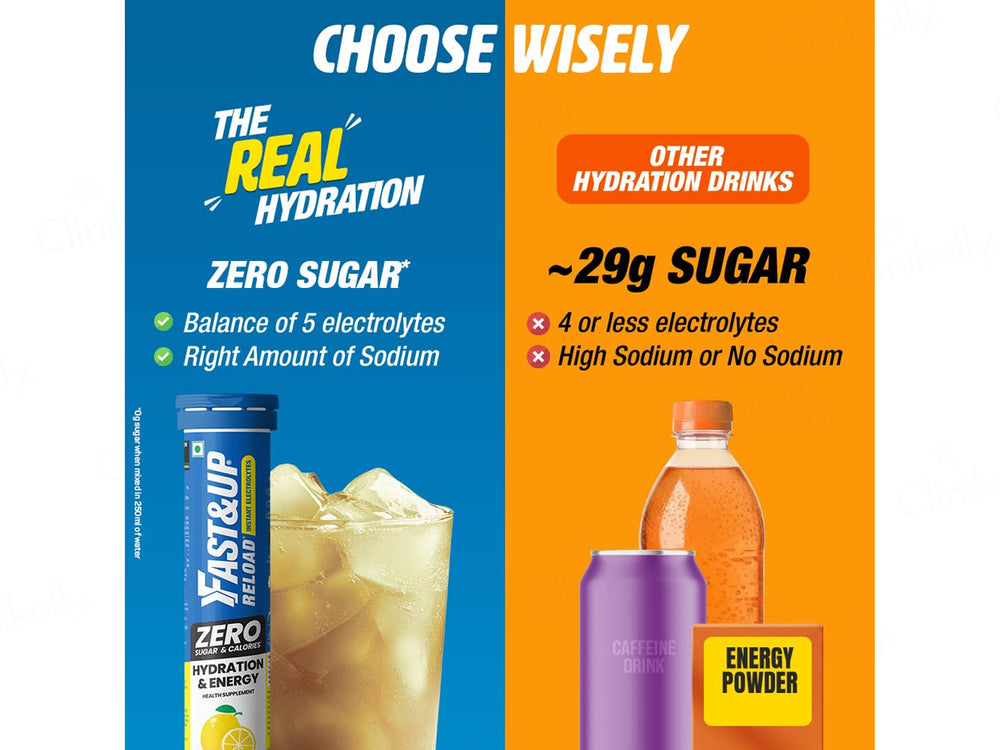 Fast&Up Reload Instant Electrolyte Zero Sugar Effervescent Tablet