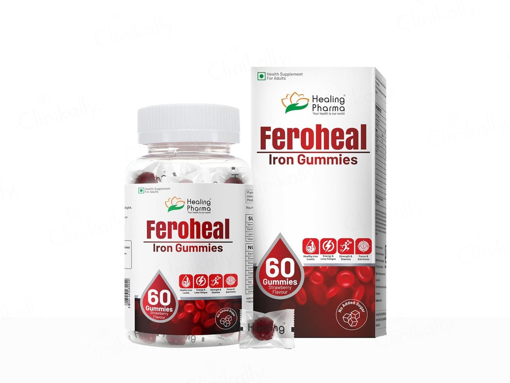 Feroheal Iron Gummies - Strawberry Flavour