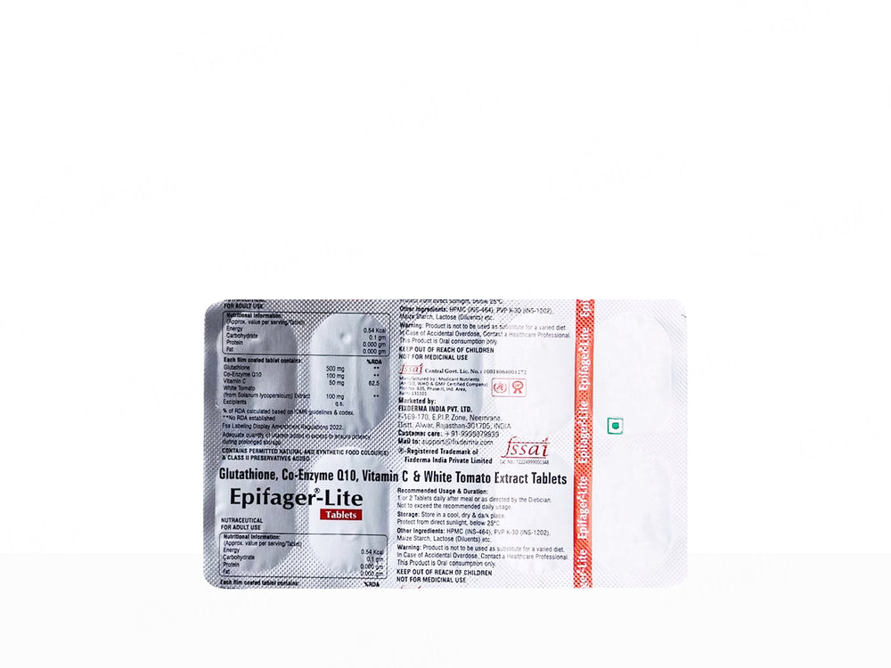 Fixderma Epifager-Lite Nutraceutical Tablet
