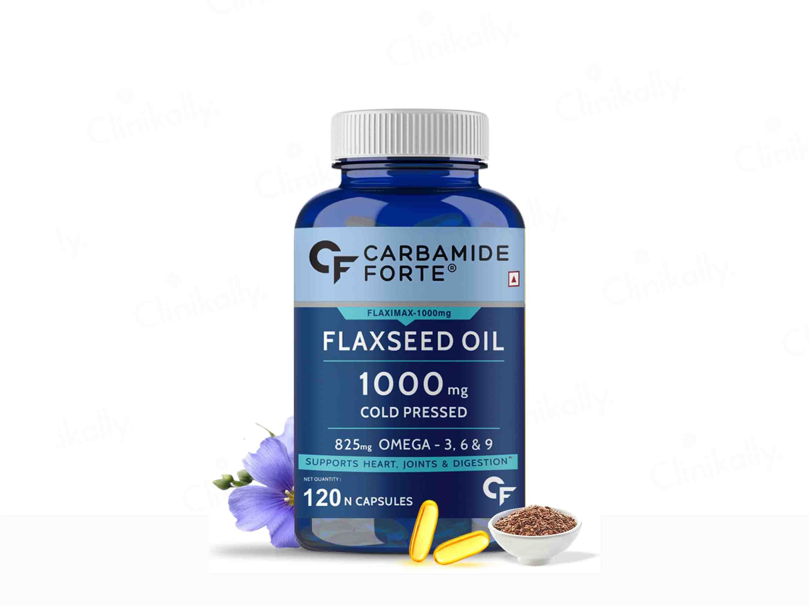 Carbamide Forte Cold Pressed Flaxseed Oil 1000mg Capsule