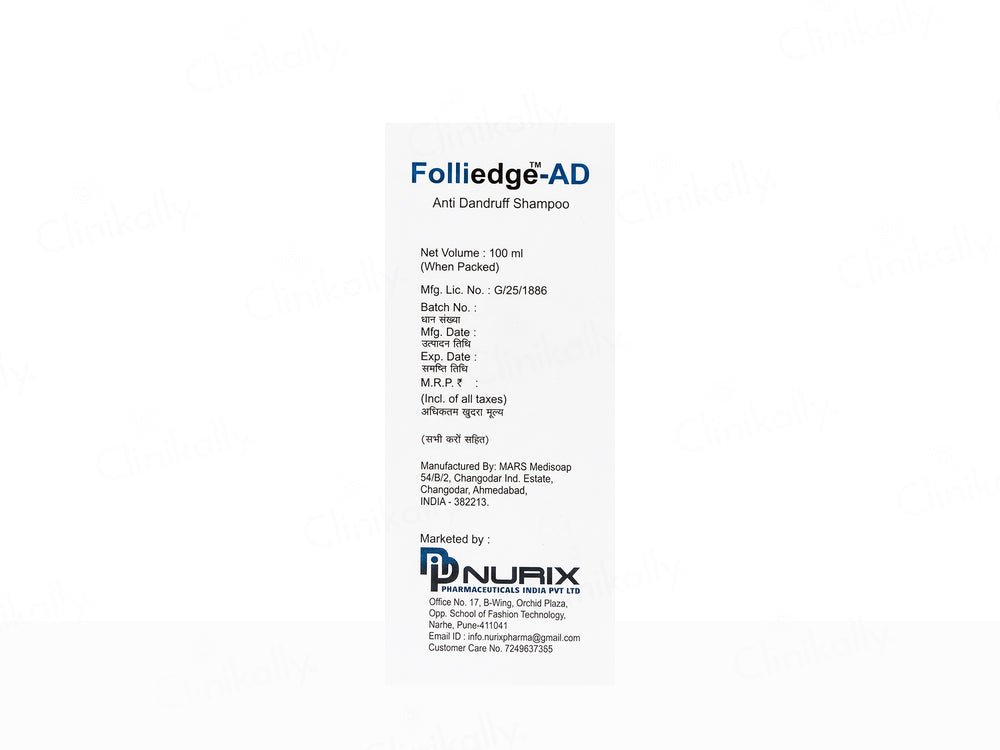 Folliedge-AD Anti-Dandruff Shampoo