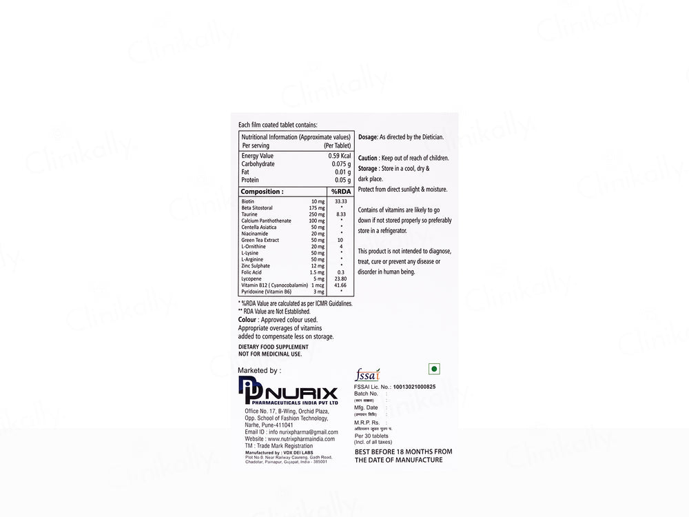 Folliedge Hair Regrowth Tablet