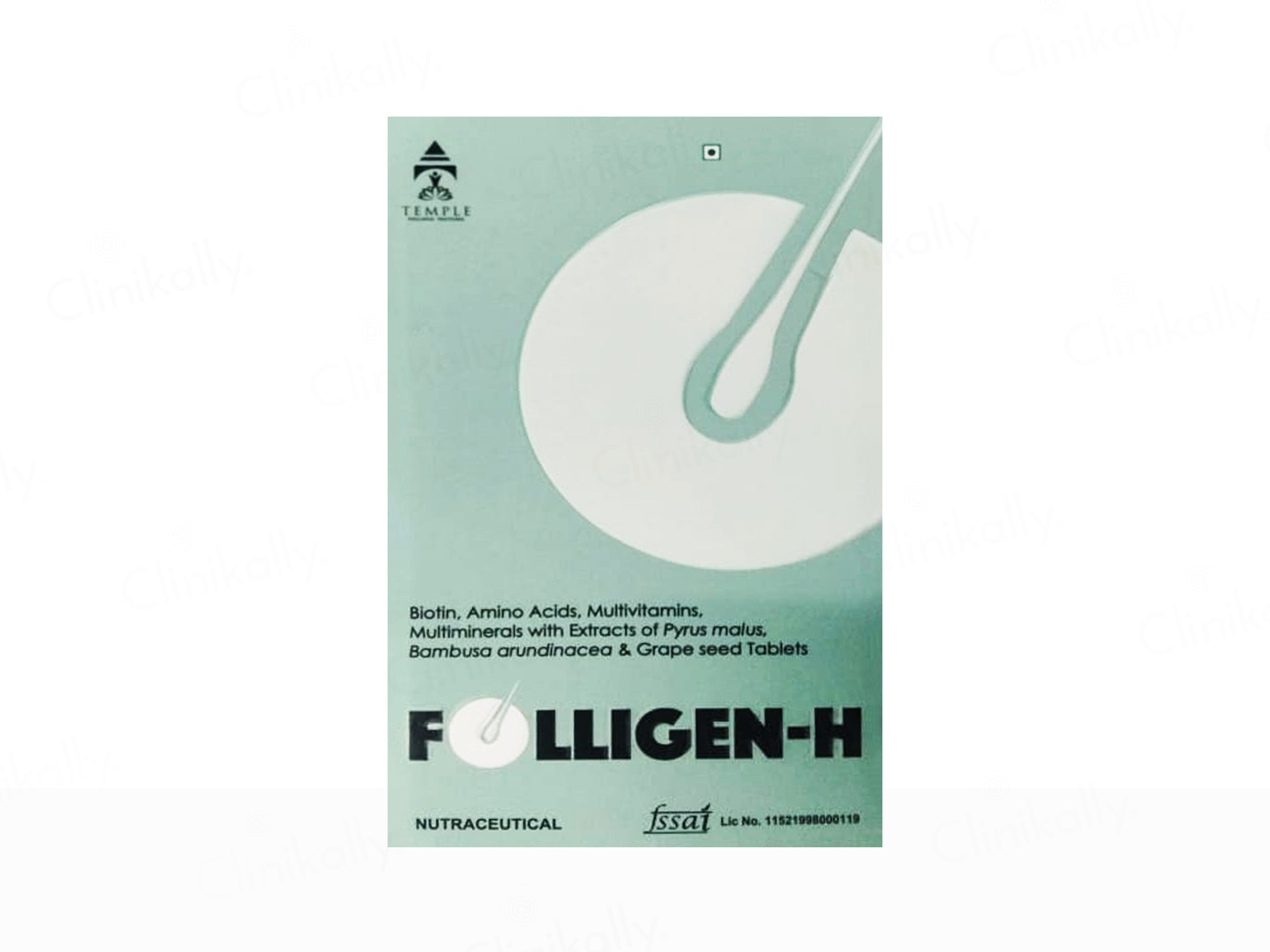 Folligen-H Hair Growth Nutraceutical Tablet