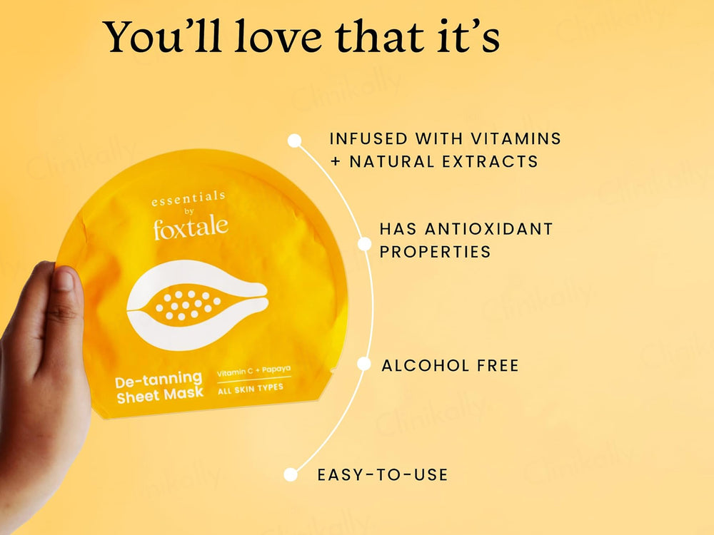 Foxtale De-Tanning Face Sheet Mask