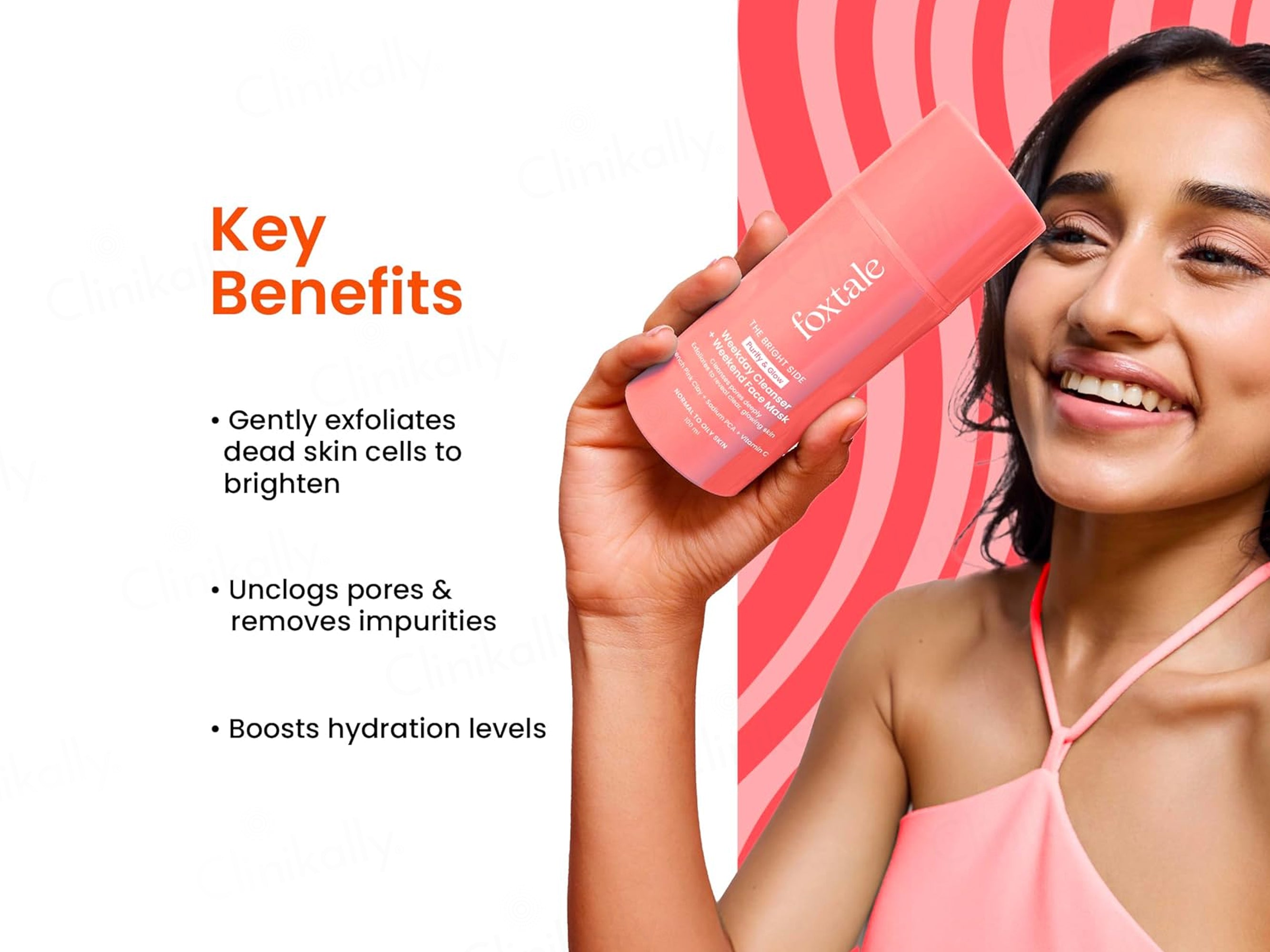 Foxtale Purify & Glow Weekday Cleanser + Weekend Face Mask