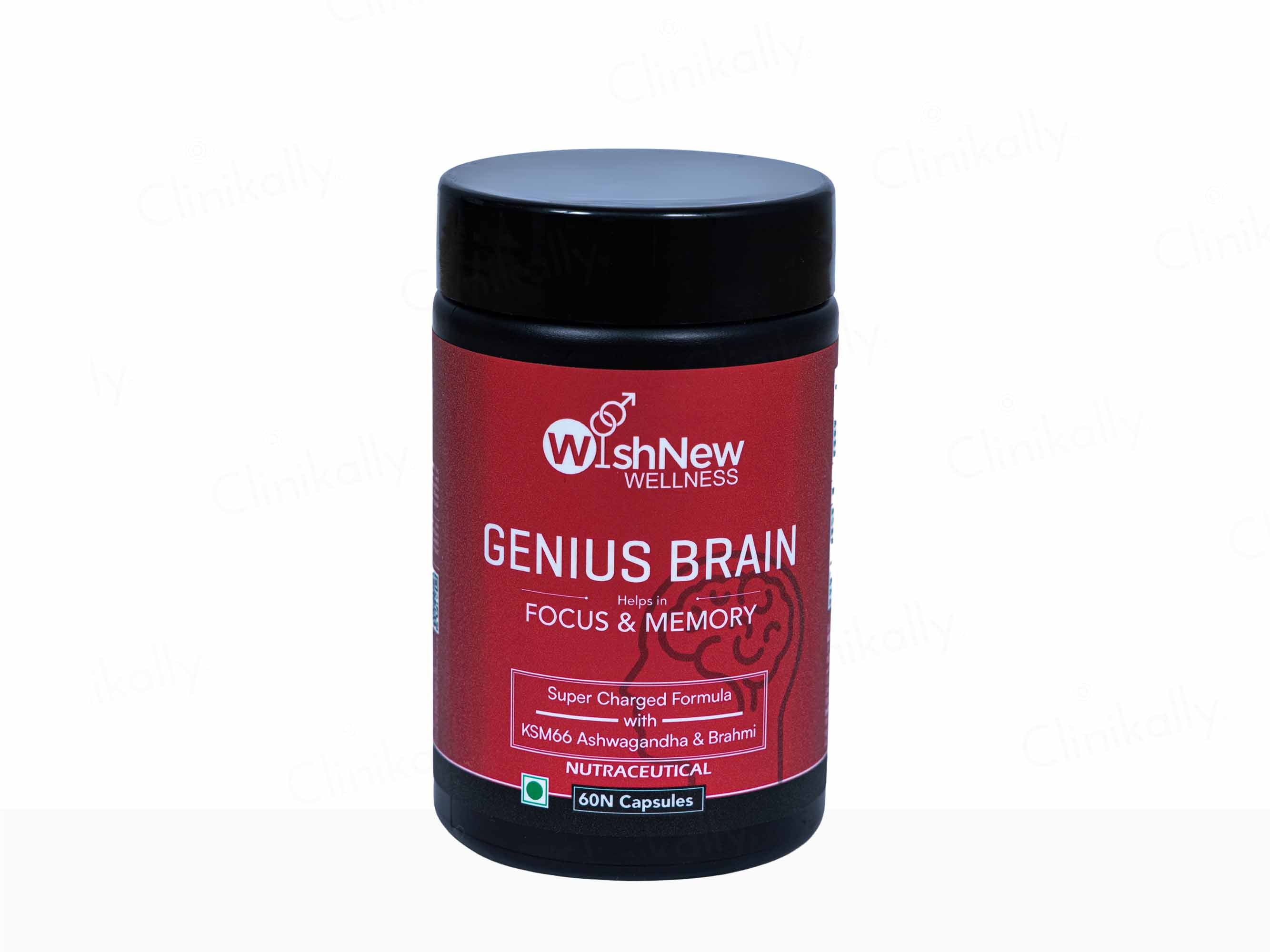 WishNew Wellness Genius Brain Focus & Memory Capsule
