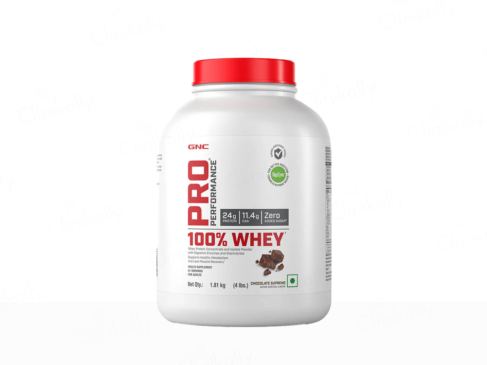 GNC Pro Performance 100% Whey Protein Powder - Chocolate Supreme Flavour