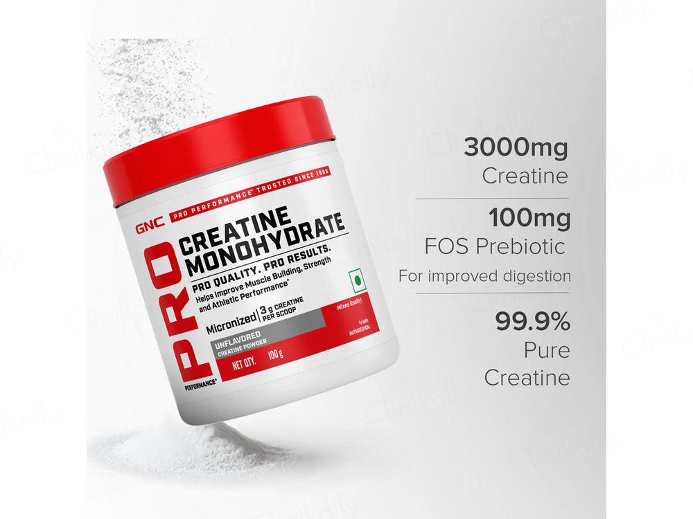GNC Pro Performance Creatine Monohydrate Powder - Unflavored