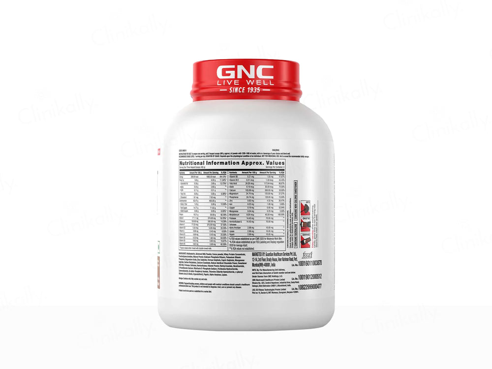 GNC Pro Performance Weight Gainer Supplement Powder - Double Chocolate Flavour