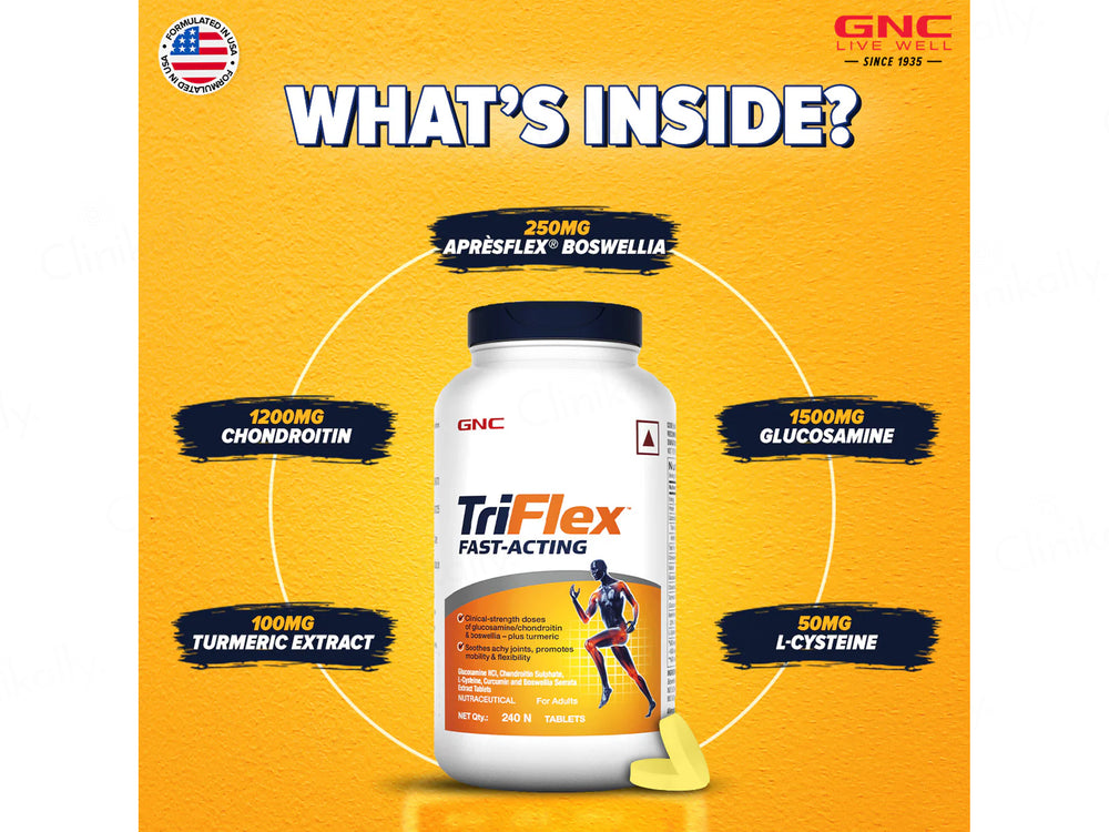 GNC TriFlex Fast-Acting Nutraceutical Tablet
