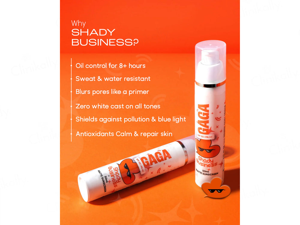 GAGA Shady Business Matte Sunscreen SPF 50 PA++++
