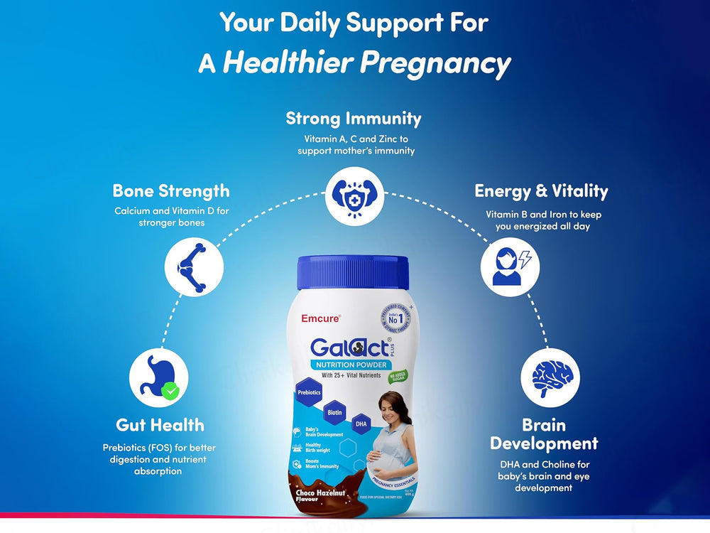 Galact Plus Nutrition Supplement Powder - Choco Hazelnut Flavour