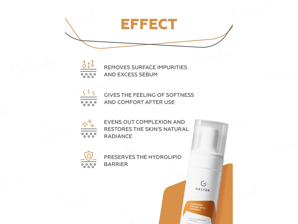 Geltek Cleansing Mousse With Vitamin C