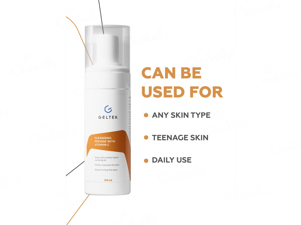 Geltek Cleansing Mousse With Vitamin C