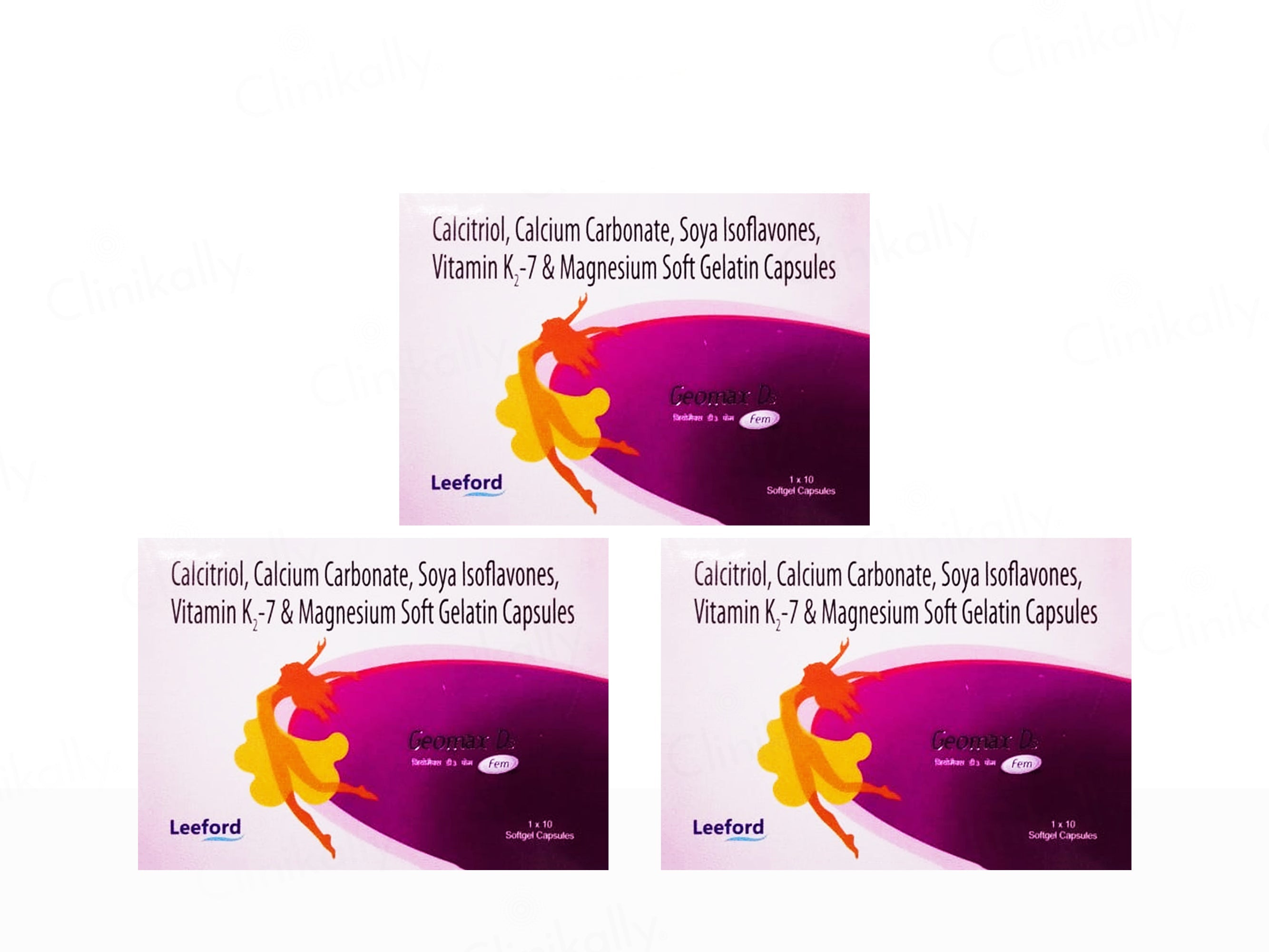 Geomax D3 Fem Soft Gelatin Capsule