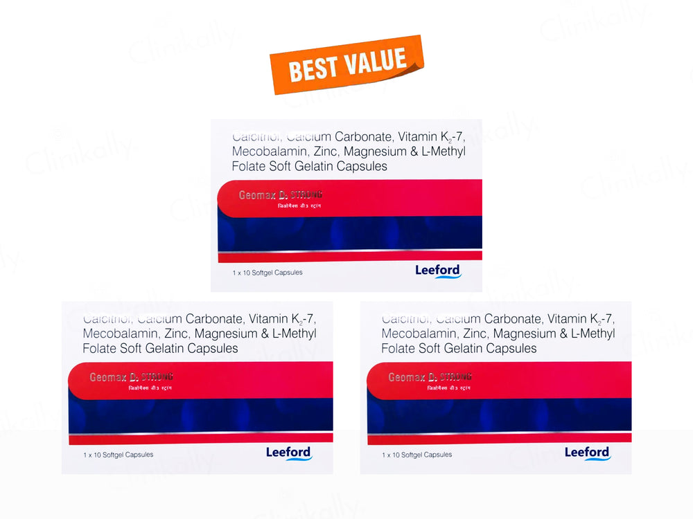Geomax D3 Strong Soft Gelatin Capsule