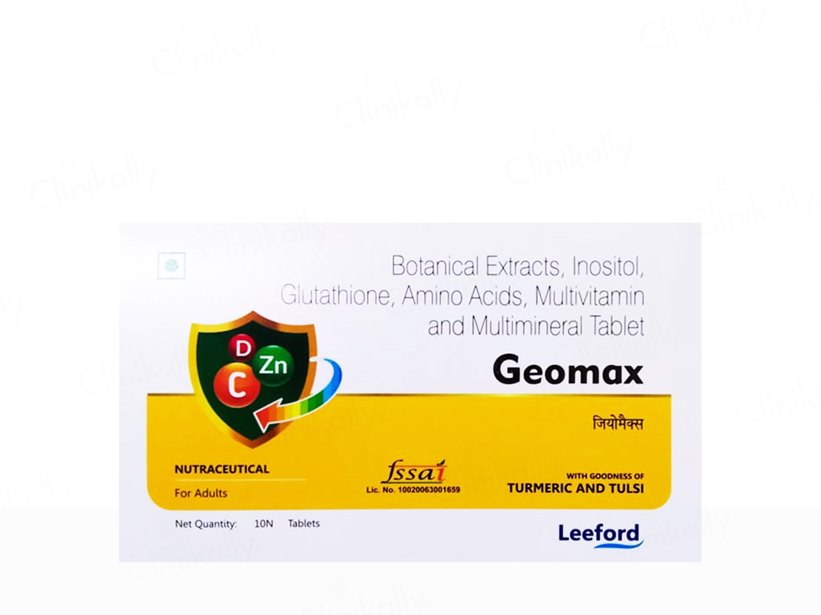 Geomax Turmeric And Tulsi Nutraceutical Tablet