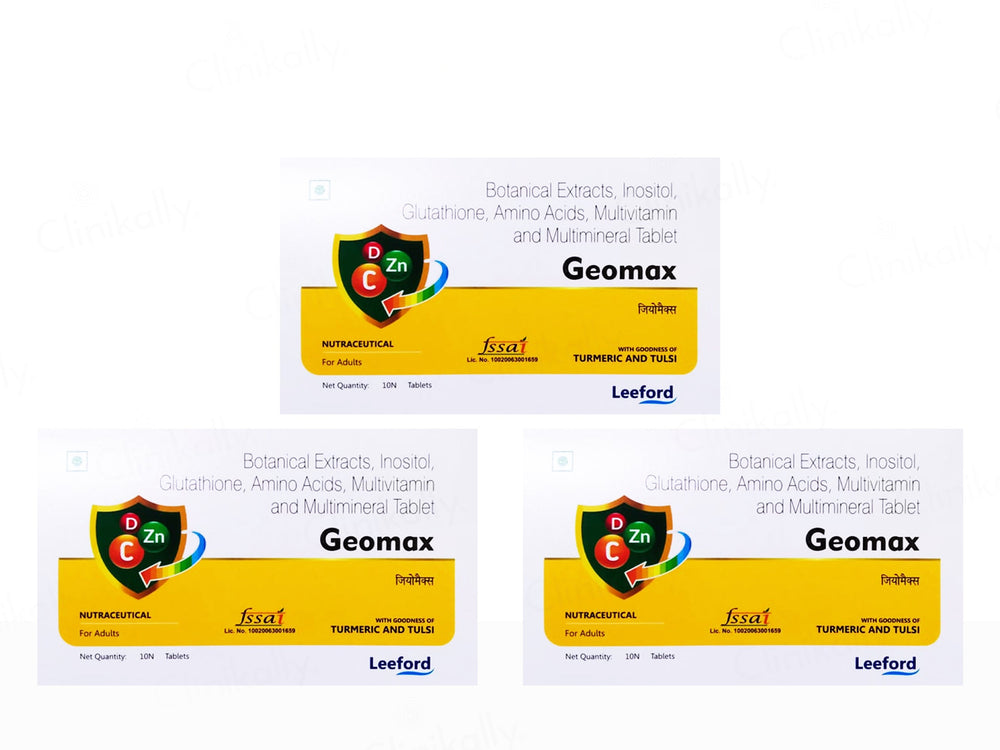 Geomax Turmeric And Tulsi Nutraceutical Tablet