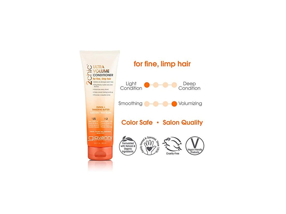 Giovanni 2Chic Papaya & Tangerine Butter Ultra-Volume Conditioner