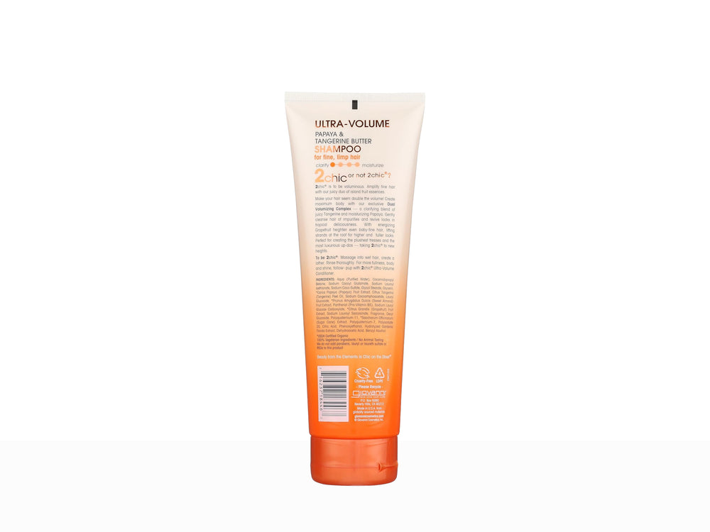Giovanni 2Chic Papaya & Tangerine Butter Ultra-Volume Shampoo