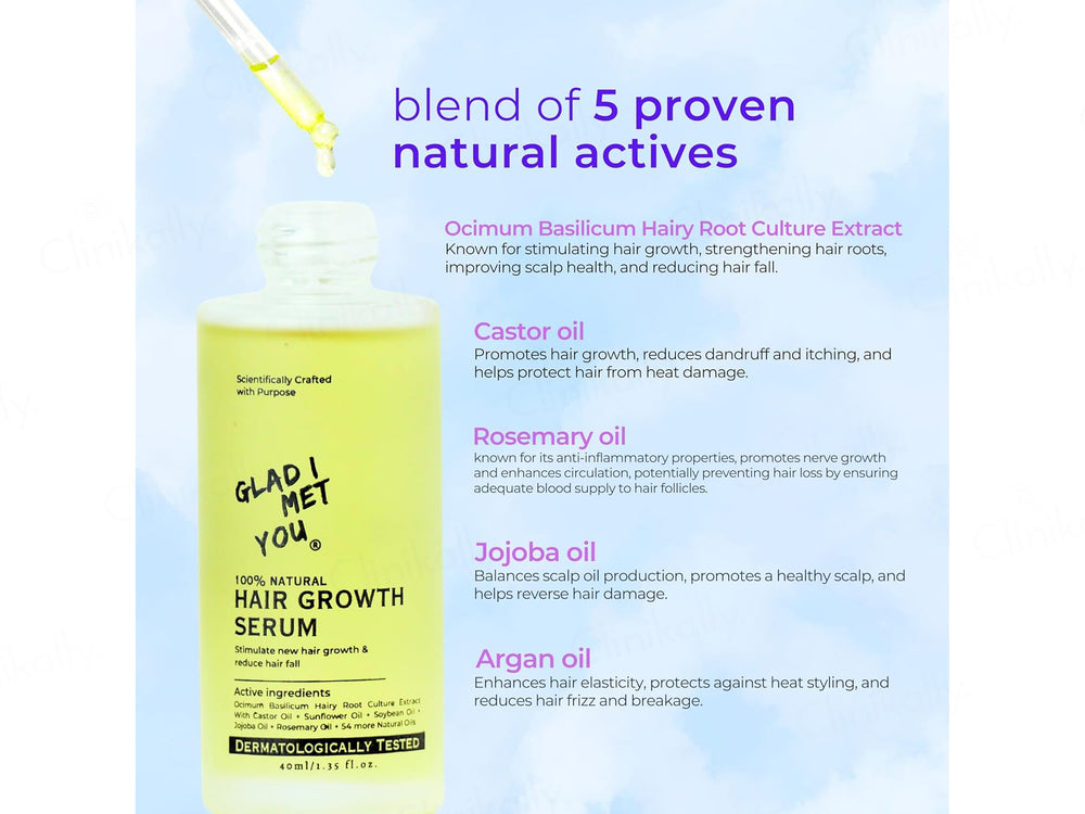Glad I Met You 100% Natural Hair Growth Serum