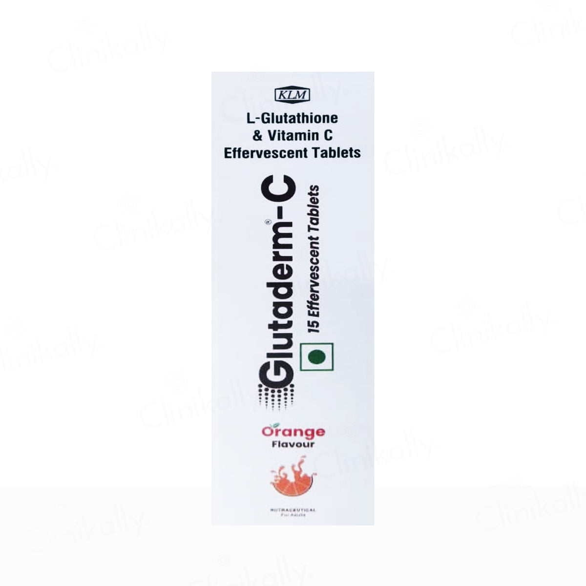 Buy Glutaderm-C Effervescent Tablet - Orange Flavour Online at Best Price