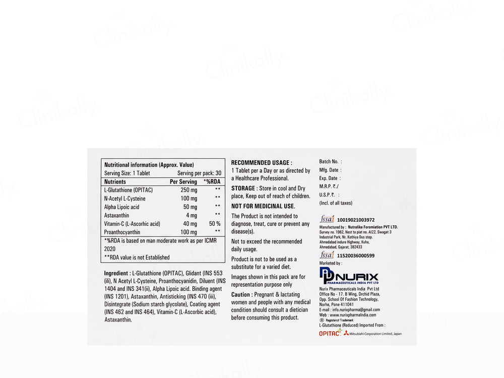 Glutafact 250 Tablet