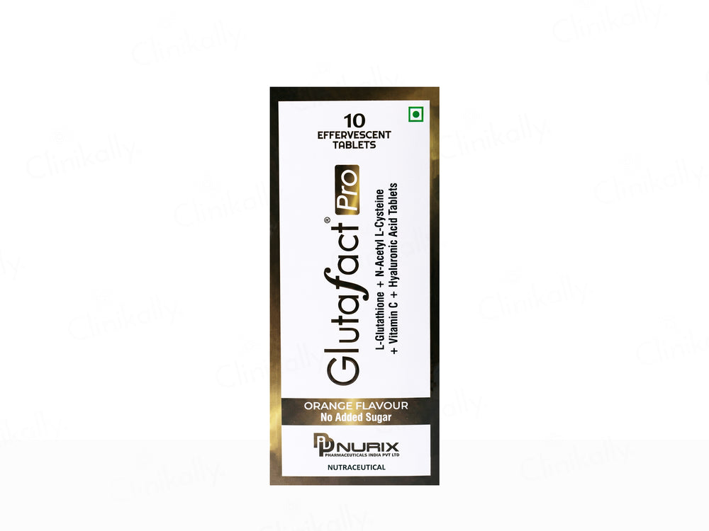 Glutafact Pro Effervescent Nutraceutical Tablet - Orange Flavour