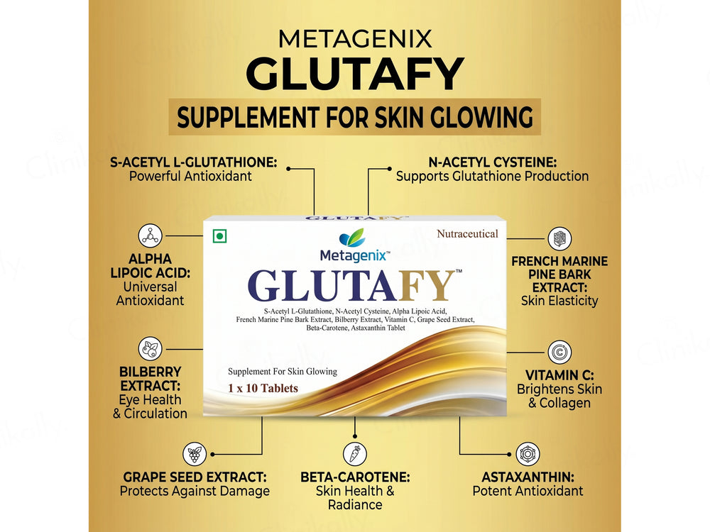 Glutafy Nutraceutical Tablet For Glowing Skin